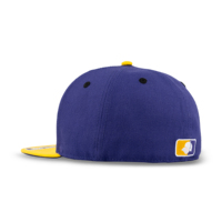TCAP Chine Personnaliser 6 Panneaux Broderie Plate Blanc et Violet Casquette Ajustée