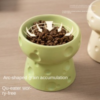 Bol en céramique solide et étanche pour nourriture et eau pour chats et chiens, grande capacité, anti-choc
