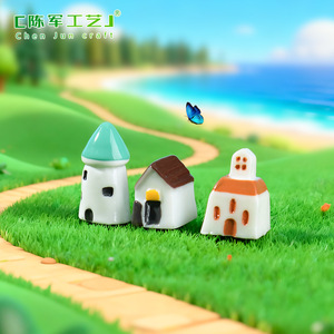 <span class=keywords><strong>Casa</strong></span> de Molino de Viento Weij, Adornos de Micropaisaje con Musgo, Artesanías Decorativas de Paisajes con Suculentas, <span class=keywords><strong>Casa</strong></span> Castillo - Product Image 3