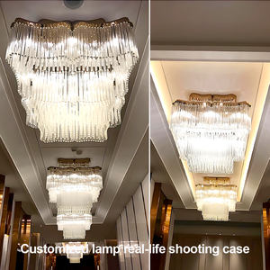 โคมไฟระย้าแก้วทรงกลม LED โคมไฟระย้าแก้วสำหรับวิลล่าร้านอาหาร - Product Image 4