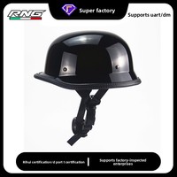 [Personnalisé] Casque de moto demi-coque rétro transfrontalier de style allemand, protection solaire, inspiré de la Seconde Guerre mondiale, pour adulte, tailles variées