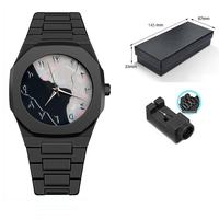 Montres à quartz octogonales en plastique, plusieurs couleurs, vente chaude en usine, avec boîte et outils de réglage du bracelet