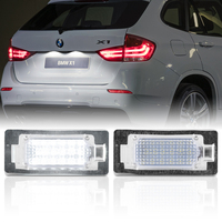 Nouvelle version 100% étanche avec éclairage LED de plaque d'immatriculation en silicone pour BMW E60 E90, OEM #63267165646 63267193293, lot de 2