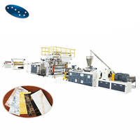 Ligne de production de profilés pour machine à fabriquer des panneaux muraux en plastique en feuille de marbre PVC Sevenstars