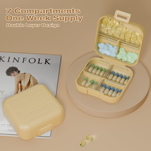Nuevo Estuche Portátil de Plástico para Pastillas, Organizador de Medicamentos de Viaje, Caja Divisora de Medicamentos - Product Image 4