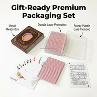 Cartes à Jouer 100% Plastique Écologiques Personnalisables pour Jeu de Poker Professionnel de Qualité Imperméable Lavable Recyclable pour la Famille