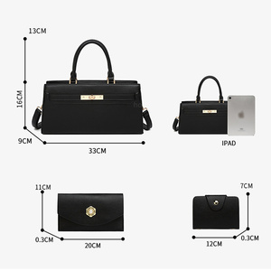 Sac <span class=keywords><strong>à</strong></span> <span class=keywords><strong>Main</strong></span> Fourre-Tout Mode 2025 avec Logo Personnalisé, Ensemble de <span class=keywords><strong>Sacs</strong></span> Designer 3 <span class=keywords><strong>en</strong></span> 1, Sac <span class=keywords><strong>à</strong></span> <span class=keywords><strong>Main</strong></span> Luxe <span class=keywords><strong>en</strong></span> <span class=keywords><strong>Cuir</strong></span> PU Litchi pour Femmes - Product Image 3