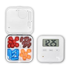 Organisateur électronique hebdomadaire 7 jours avec rappel par minuterie, boîte à pilules à 4 compartiments avec alarme - Product Image 3