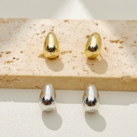 Boucles d'oreilles en laiton de forme goutte d'eau haut de gamme - Accessoires luxueux et simples