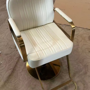 Silla de Peluquería Ergonómica, de Cuero Impermeable, Altura Ajustable, Giratoria, para Salones de Belleza - Product Image 3