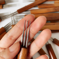 Aiguilles à crochet pour dreadlocks en bambou, accessoires pour tresses, accessoires de fabrication, en stock, DIY, 1/2/3
