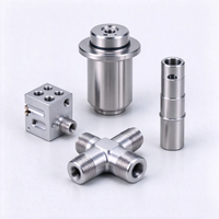 Collecteur de soupapes hydrauliques en aluminium et acier inoxydable usiné sur mesure par CNC, raccords de contrôle de fluides de précision OEM pour l'automatisation