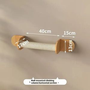 Estante de escalada para gatos de madera maciza, respetuoso con el medio ambiente, plataforma de trampolín de pared para gatos personalizada <span class=keywords><strong>DIY</strong></span>, cápsula espacial, nido de gato para interiores - Product Image 4