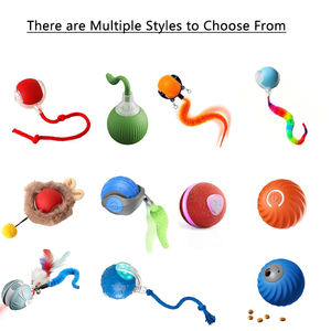 互动猫球玩具自动滚动球带尾部充电智能宠物互动玩具智能猫鼠标 - Product Image 6