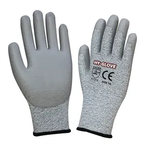 PU Palm Fit Handschuh Anti Blade 5 Level Guante De Poliuretano Industrial Builder Handschuhe Konstruktion Hand handschuh ANSI 3 Cutter Handschuhe