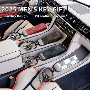 Llaveros Personalizados de Cuero PU para Hombre 2025, Llavero de Cuero y Metal con Logotipo Personalizado, Regalo Promocional al por Mayor - Product Image 2