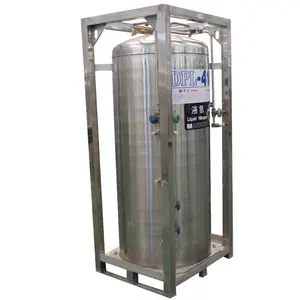 Verticale 410L 2.3Mpa criogenico azoto liquido serbatoio di Gas ricarica vaporizzatore riscaldato ad aria per cilindro di riempimento