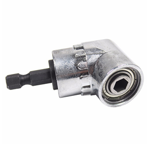 Adaptador de enchufe de ángulo recto de 105 grados, extensión de taladro de ángulo recto <span class=keywords><strong>para</strong></span> espacios reducidos, vástago hexagonal de 1/4 pulgadas, soporte de broca de tornillo <span class=keywords><strong>para</strong></span> paneles de yeso - Product Image 2