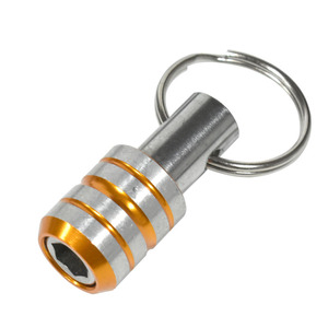 Juego de 6 varillas de extensión de llavero de colores, de aleación de aluminio, con tres ranuras, varilla de extensión hexagonal, varilla de almacenamiento para brocas - Product Image 5