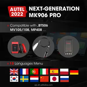 2023 autel maxicom mk906 pro מכונית כלי אבחון מתקדם סורק כלי רכב כלי דם mk906 pro ts