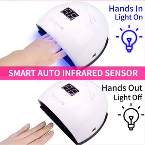 Secador de uñas 2 en 1, máquina profesional para uñas, <span class=keywords><strong>lámpara</strong></span> UV LED para pies, <span class=keywords><strong>salón</strong></span>, hogar, 48W - Product Image 6