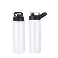 Entrepôt aux États-Unis ébauches de sublimation 26oz en acier inoxydable gobelet de sport bouteille d'eau couvercle verrouillé avec couvercle à visser