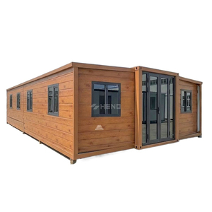 Maison conteneur extensible 40 pieds 20 pieds, prête à l'emploi, villa préfabriquée <span class=keywords><strong>avec</strong></span> 2, 3, 4 ou 5 chambres, maison mobile préfabriquée portable - Product Image 1
