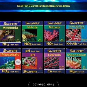 ชุดทดสอบความสามารถทางน้ำทะเลสำหรับตู้ปลา SaliTest สำหรับการทดสอบ KH แอมโมเนีย NO3 แมกนีเซียม NO2 แคลเซียม PO4 ทองแดง PH ไอโอดีน สตรอนเชียม - Product Image 5