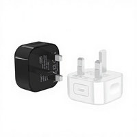 Adaptateur d'alimentation rapide 20W DC avec prise Type-C UK, protection OTP pour iPhone 13 Pro/Mini/Pro Max, certifié CE/FCC