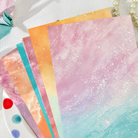 30 pièces par paquet de papier artisanal, série Galaxie et Univers, décorations polyvalentes pour bullet journals