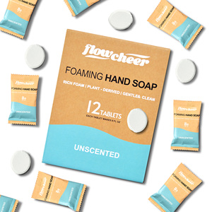 Logo personalizzato eco-friendly schiuma sapone per le mani Tablet Zero rifiuti ricaricabili sapone per lavare le mani GMP certificato per il mercato europeo - Product Image 5