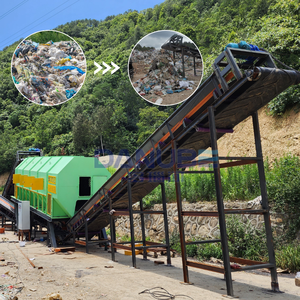 Machine de tri et de séparation des déchets solides 300T/D, ligne de tri des déchets urbains, usine de recyclage des ordures - Product Image 1