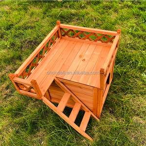 SDD001 Casa de gato móvil al aire libre para la venta, casa de gato de madera grande, diseños de casa de gato - Product Image 4
