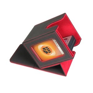 100 + PU Da cửa sổ Beck hộp trường hợp Yugioh mtg TCG trò chơi lưu trữ hộp đỏ giao dịch thẻ boong hộp - Product Image 1