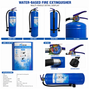 <span class=keywords><strong>Extincteur</strong></span> bleu en acier au carbone 6L pour véhicule, bus, voiture, boîte de batterie lithium-ion, classe L - Product Image 3