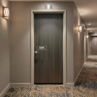 Portes d'entrée en bois Yonking, norme australienne, portes coupe-feu intérieures en bois composite pour hôtel, maison, appartement