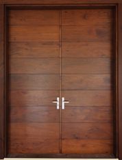 En bois massif porte d'entrée porte blindée - Product Image 4