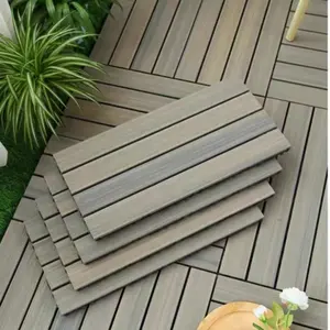 High End Coextrusion Board New Type Of Wood Plastic Assembly Floor Outdoor DIY Decking Plastic Splicing Flooring