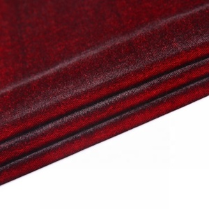 Tissu en velours de soie coréen rouge vin uni tissé teint de qualité supérieure personnalisé en micro-matériau 5000 pour vêtements - Product Image 3