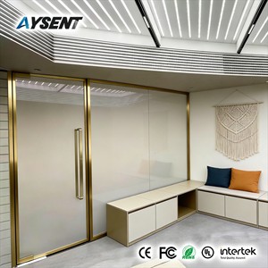Cloisons de séparation en verre pour bureau, murs de séparation en verre épais pour salon, cloisons pliantes en verre insonorisées - Product Image 4