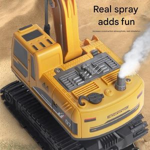 Dwi Dowellin 3in1 RC <span class=keywords><strong>JCB</strong></span> <span class=keywords><strong>Jouet</strong></span> Pelle pour Enfants, 1:22 Véhicule de Construction Télécommandé en Métal à 12 Canaux et Rotation à 360 ° - Product Image 6