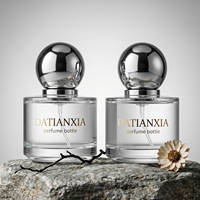 Flacon de parfum rond 30ml 50ml 100ml, flacon en verre vide, logo personnalisé avec boîte cadeau, emballage de parfum