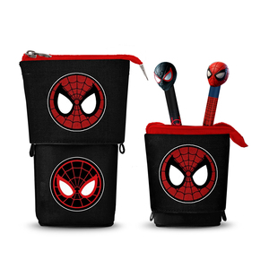 Karactermania For Marvel Spiderman Peter-Cute Pencil Case + 2 <b>Erasable</b> Gel <b>Pens</b>, Red - Product Image 1