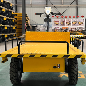 Chariot de <span class=keywords><strong>transport</strong></span> électrique à plateau plat pour remorque de camion, chariot à marche arrière pour la manutention de marchandises - Product Image 2
