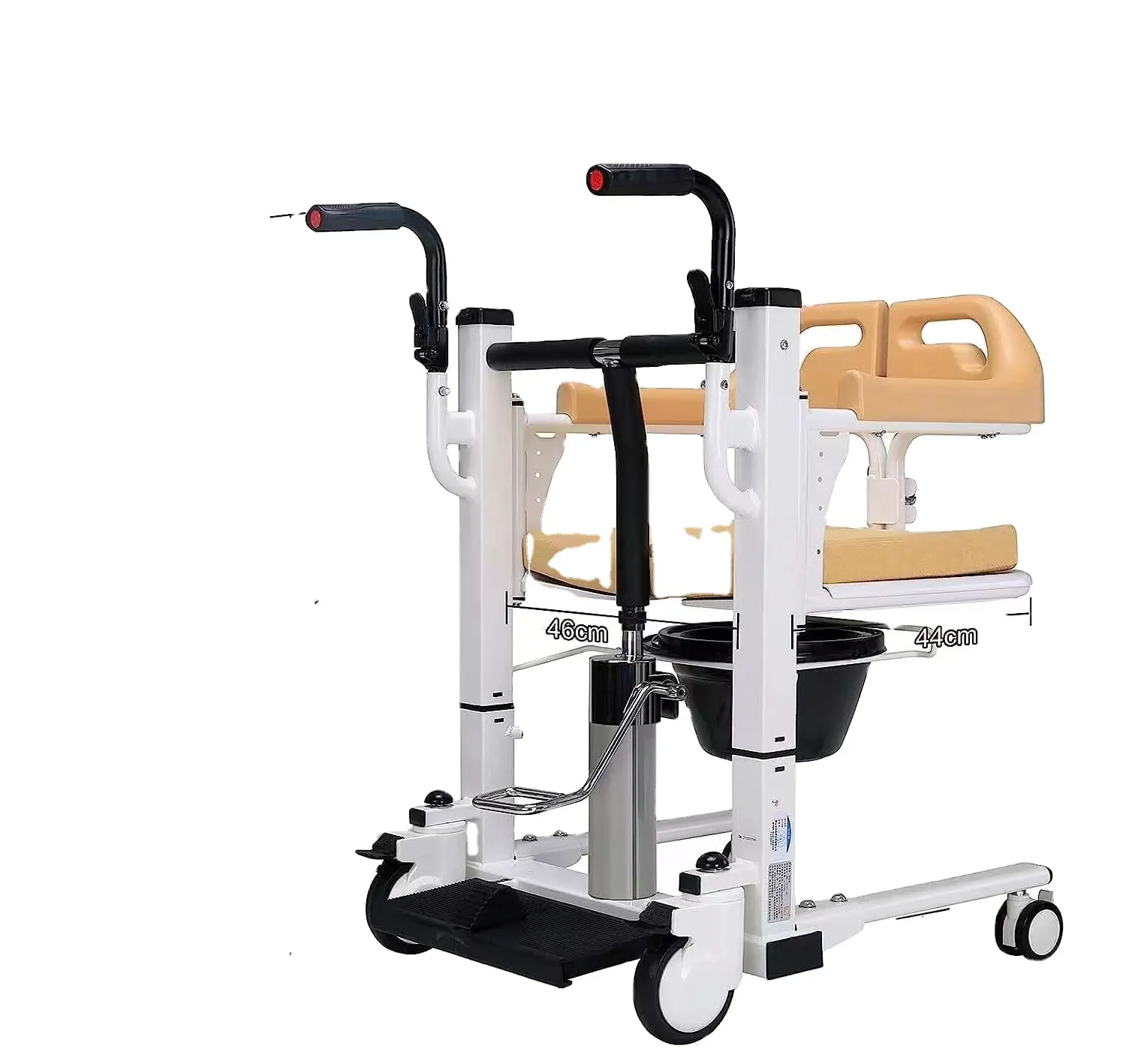 2023 Hot Sale High-End Beliebte hydraulische Transfers tuhl Commode Lift Machine Transfer Rollstuhl für ältere Patienten