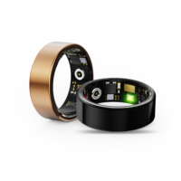 Bague connectée intelligente en acier inoxydable, suivi d'activité, contrôle via application, étanche, suivi du sommeil, moniteur de fréquence cardiaque, magnétique