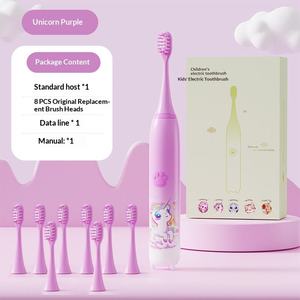 Nouvelle brosse à dents électrique sonique à poils doux IPX7 rechargeable, design de dessin animé, usage domestique, modes de nettoyage variés - Product Image 6