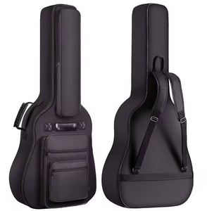 Échantillon Gratuit - Housse de Guitare Acoustique Multi-Poches 42,4 Pouces, 6 Poches, Rembourrage Épais de 0,34 Pouces, Étui de Transport Imperméable pour Guitare - Product Image 1