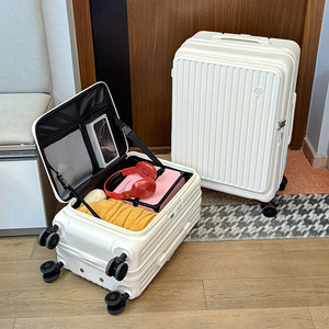 <span class=keywords><strong>Valise</strong></span> à roulettes multifonctionnelle à grande capacité, ouverture latérale, 20 pouces, extensible, avec verrou, ensemble <span class=keywords><strong>de</strong></span> valises - Product Image 4