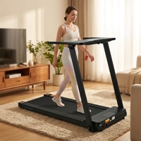 Caminadora Plegable para el Hogar con Potencia Máxima de 2.5hp, Cinta de Correr de 5 Capas Antideslizante